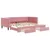 Produktbild 2 för Dagbädd utdragbar med lådor rosa 90x200 cm sammet
