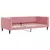 Produktbild 6 för Dagbädd utdragbar med lådor rosa 90x200 cm sammet