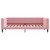 Produktbild 7 för Dagbädd utdragbar med lådor rosa 90x200 cm sammet
