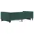 Produktbild 5 för Dagbädd utdragbar med lådor mörkgrön 100x200 cm sammet