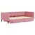 Produktbild 3 för Dagbädd utdragbar med lådor rosa 100x200 cm sammet