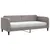 Produktbild 2 för Dagbädd med madrass taupe 80x200 cm tyg