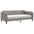 Produktbild 2 för Dagbädd med madrass taupe 90x200 cm tyg