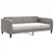 Produktbild 2 för Dagbädd med madrass taupe 100x200 cm tyg