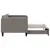 Produktbild 4 för Dagbädd utdragbar taupe 90x200 cm tyg