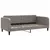 Produktbild 6 för Dagbädd utdragbar taupe 90x200 cm tyg