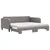 Produktbild 2 för Dagbädd utdragbar med madrasser taupe 90x200 cm tyg