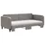Produktbild 3 för Dagbädd utdragbar med madrasser taupe 90x200 cm tyg