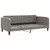 Produktbild 4 för Dagbädd utdragbar med madrasser taupe 90x200 cm tyg