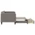 Produktbild 4 för Dagbädd utdragbar med lådor taupe 80x200 cm tyg