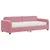 Produktbild 2 för Dagbädd med madrass rosa 80x200 cm sammet