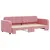 Produktbild 3 för Dagbädd utdragbar rosa 80x200 cm sammet