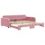 Produktbild 2 för Dagbädd utdragbar rosa 100x200 cm sammet