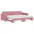 Produktbild 2 för Dagbädd utdragbar med madrasser rosa 80x200 cm sammet