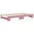 Produktbild 5 för Dagbädd utdragbar med madrasser rosa 90x200 cm sammet