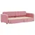 Produktbild 3 för Dagbädd utdragbar med lådor rosa 80x200 cm sammet