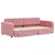 Produktbild 3 för Dagbädd utdragbar med lådor rosa 90x200 cm sammet