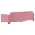 Produktbild 5 för Dagbädd utdragbar med lådor rosa 90x200 cm sammet