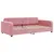 Produktbild 6 för Dagbädd utdragbar med lådor rosa 100x200 cm sammet
