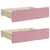 Produktbild 9 för Dagbädd utdragbar med lådor rosa 100x200 cm sammet