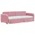 Produktbild 3 för Dagbädd utdragbar med lådor rosa 80x200 cm sammet
