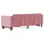 Produktbild 5 för Dagbädd utdragbar rosa 80x200 cm sammet
