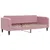 Produktbild 6 för Dagbädd utdragbar rosa 80x200 cm sammet