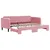 Produktbild 2 för Dagbädd utdragbar rosa 90x200 cm sammet