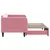 Produktbild 4 för Dagbädd utdragbar rosa 90x200 cm sammet