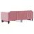 Produktbild 5 för Dagbädd utdragbar rosa 90x200 cm sammet