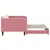 Produktbild 4 för Dagbädd utdragbar rosa 100x200 cm sammet