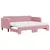 Produktbild 2 för Dagbädd utdragbar med madrasser rosa 80x200 cm sammet