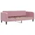 Produktbild 4 för Dagbädd utdragbar med madrasser rosa 80x200 cm sammet