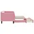 Produktbild 4 för Dagbädd utdragbar med lådor rosa 80x200 cm sammet