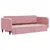 Produktbild 3 för Dagbädd utdragbar med lådor rosa 90x200 cm sammet