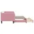 Produktbild 4 för Dagbädd utdragbar med lådor rosa 90x200 cm sammet