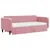 Produktbild 3 för Dagbädd utdragbar med lådor rosa 90x200 cm sammet