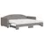 Produktbild 2 för Dagbädd utdragbar med madrasser taupe 90x200 cm tyg