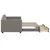 Produktbild 4 för Dagbädd utdragbar med lådor taupe 80x200 cm tyg
