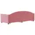 Produktbild 5 för Dagbädd utdragbar rosa 80x200 cm sammet