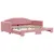 Produktbild 2 för Dagbädd utdragbar rosa 100x200 cm sammet