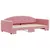 Produktbild 3 för Dagbädd utdragbar rosa 100x200 cm sammet