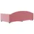 Produktbild 5 för Dagbädd utdragbar rosa 100x200 cm sammet
