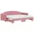 Produktbild 2 för Dagbädd utdragbar med madrasser rosa 80x200 cm sammet