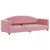Produktbild 4 för Dagbädd utdragbar med madrasser rosa 80x200 cm sammet