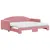 Produktbild 2 för Dagbädd utdragbar med madrasser rosa 90x200 cm sammet