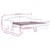 Produktbild 12 för Dagbädd utdragbar med madrasser rosa 90x200 cm sammet