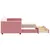 Produktbild 4 för Dagbädd utdragbar med lådor rosa 80x200 cm sammet