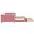 Produktbild 4 för Dagbädd utdragbar med lådor rosa 90x200 cm sammet