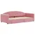 Produktbild 3 för Dagbädd utdragbar med lådor rosa 100x200 cm sammet